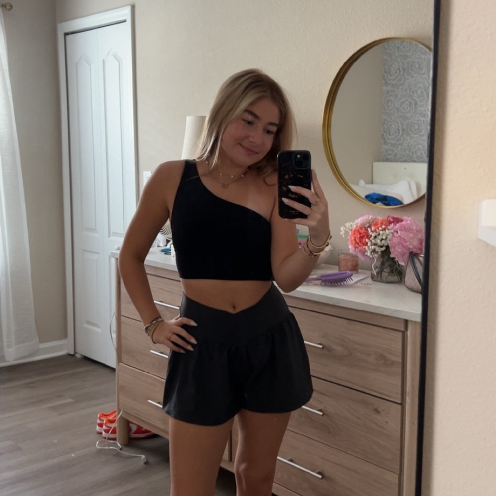 Offline Grey Cross Flowy Shorts